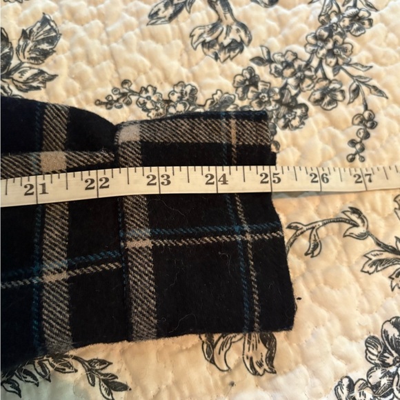 Black Plaid Men's Shirt with Red Accents - Picture 10 of 10